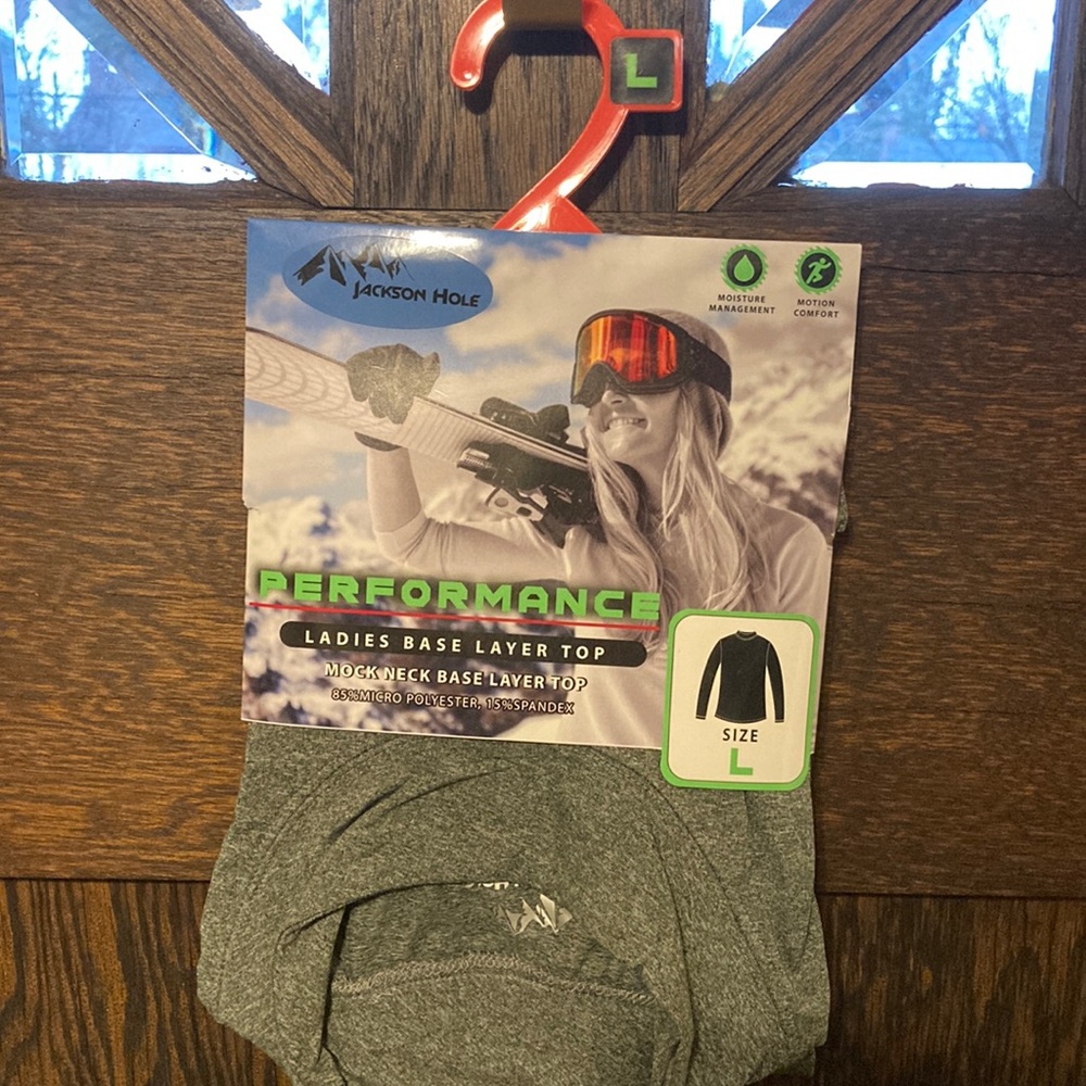 NWT long sleeve base layer shirt -Jackson Hole
